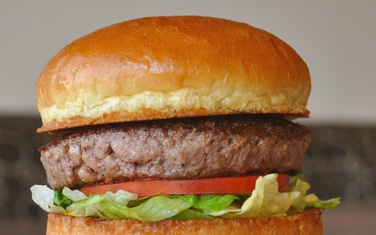 Burger 101, a traditional hamburger from Burger 21.