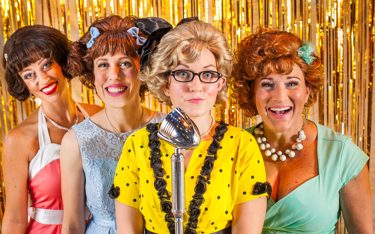 Those fab Wonderettes are, from left, Heather Baird, Kali Rabaut, Alison Burns and Heather Krueger.