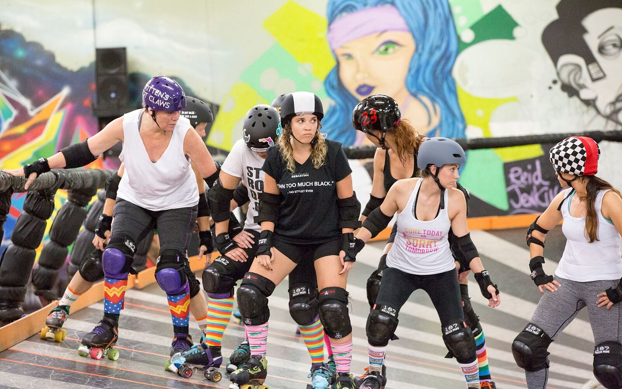 Deadly Rival Roller Derby is one of only nine bank-tracked leagues in the United States.