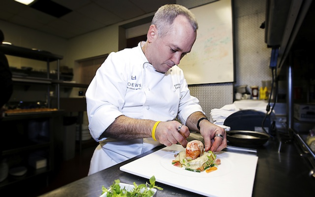 HOMEBOY: Chef Kenny Hunsberger in 
action at Maritana Grille.
