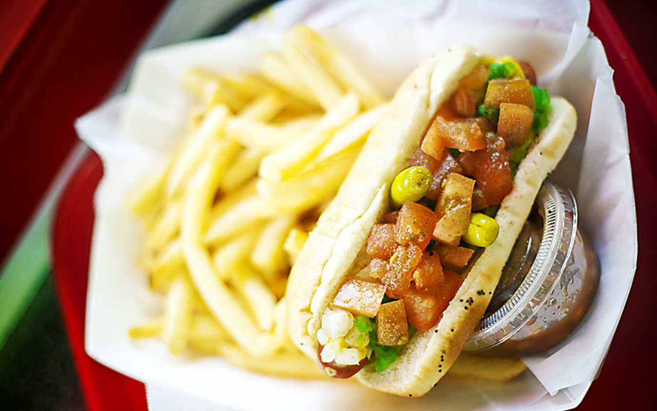STILL HOT: Mel’s Hot Dogs have been serving real Chicago-style hot dogs since 1973.