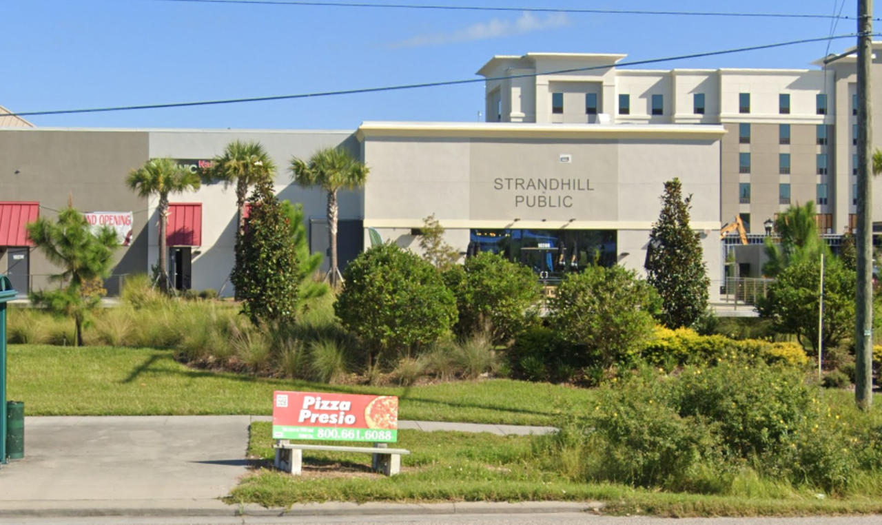 Strandhill Public
10288 Causeway Blvd., Tampa. 813-442-7080
Strandhill Public is offering a 10% discount on all pick-up orders. Alternatively, the restaurant is also offering a 15% discount for all military personnel with valid I.D. The restaurant is open every day from noon to 9 p.m.
Photo via Google Maps