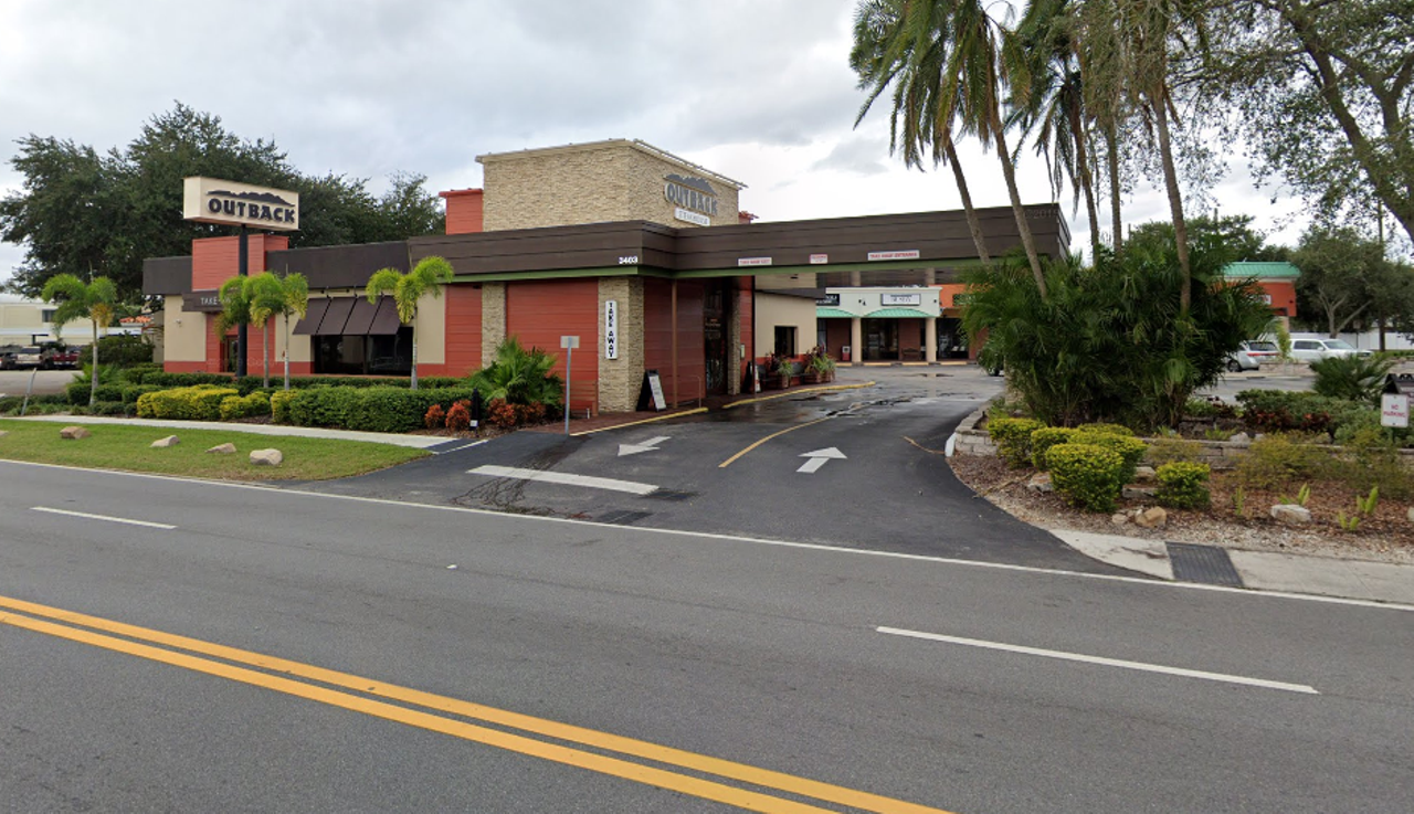 Outback Steakhouse
3403 Henderson Blvd., Tampa. 813-875-4329
Outback Steakhouse is offering free delivery through April 30. The restaurant is offering curbside pickup and contactless delivery.
Photo via Google Maps