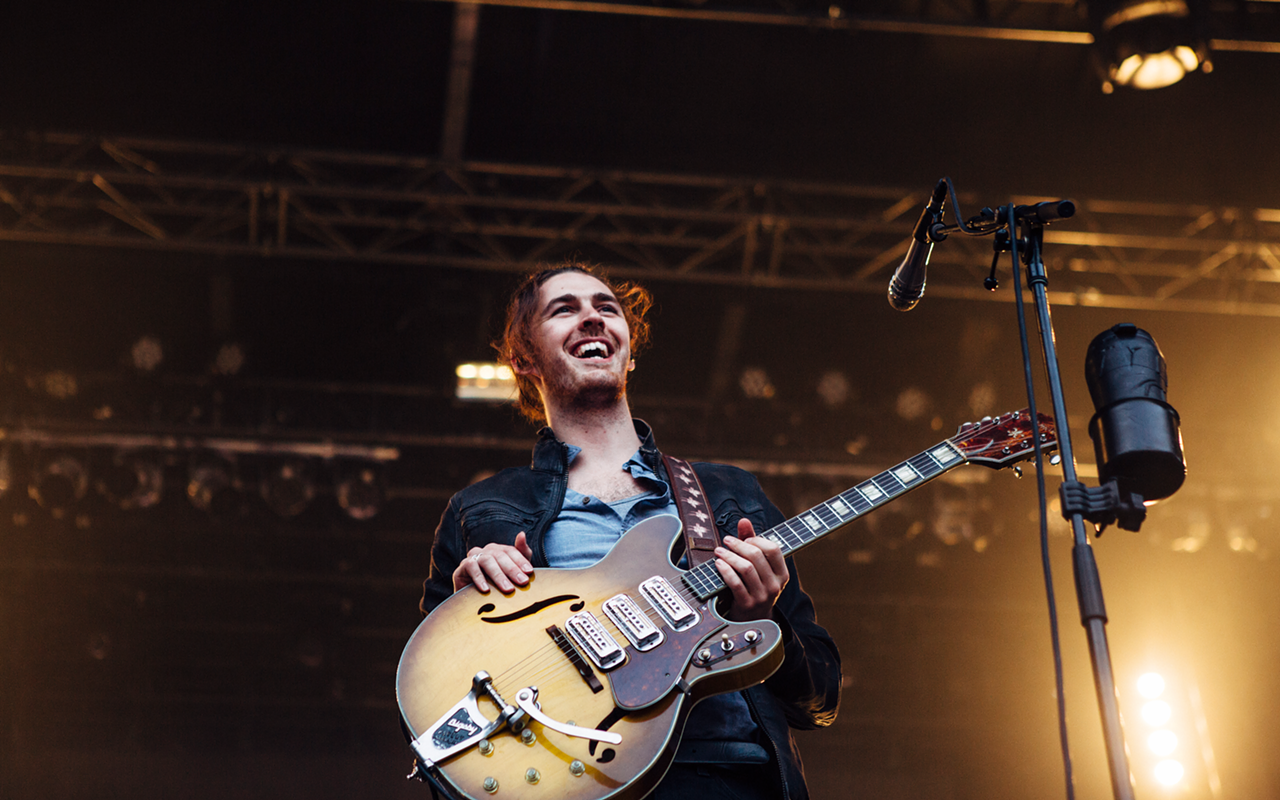 Hozier, who plays Mahaffey Theater in St. Petersburg, Florida on March 20, 2019.