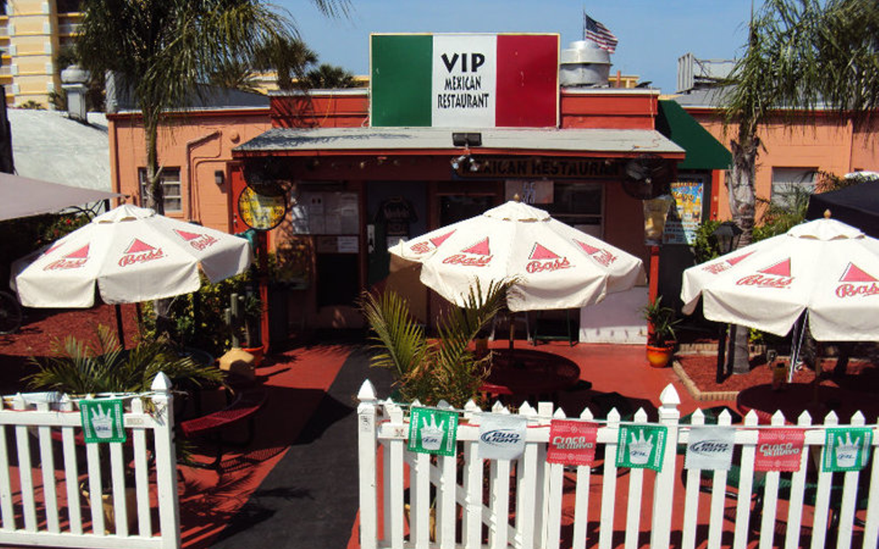 Enjoy the breakfast menu from Treasure Island's VIP Lounge & Mexican Restaurant inside or out.