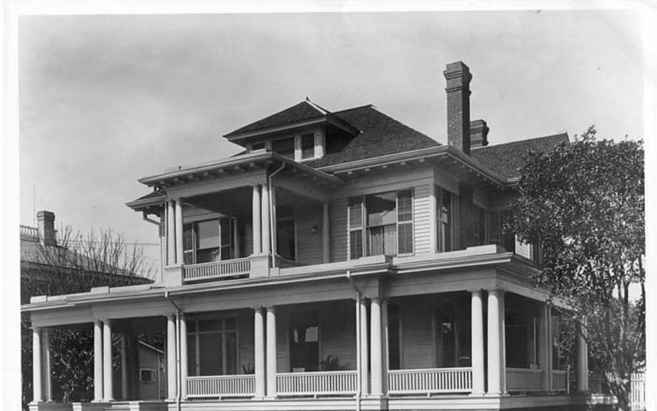HISTORIC RESIDENCE: Burgert Brothers photo of home of Harold J. Watrous, 1301 Morrison Ave., Tampa.