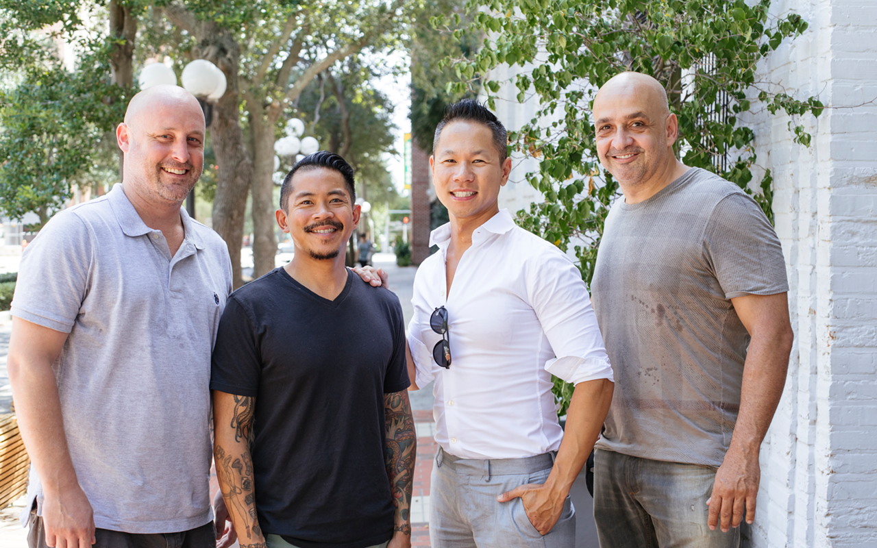 Ichicoro Ane co-chef Branden Lenz, chef-partner Noel Cruz, partner Robert Vergara and managing partner Kerem Koca.