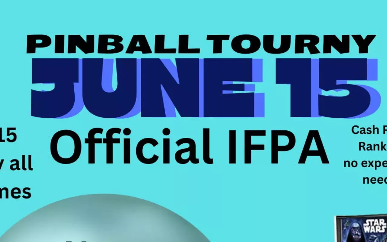 Image: IFPA MONTHLY JUNE PINBALL TOURNAMENT- At Chill Cawfee