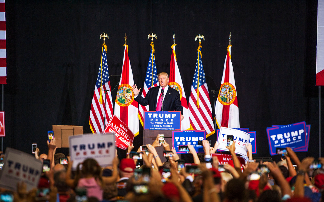 In Tampa, Trump asks nearly all-white audience for African-American, Hispanic vote (UPDATED: VIDEO)