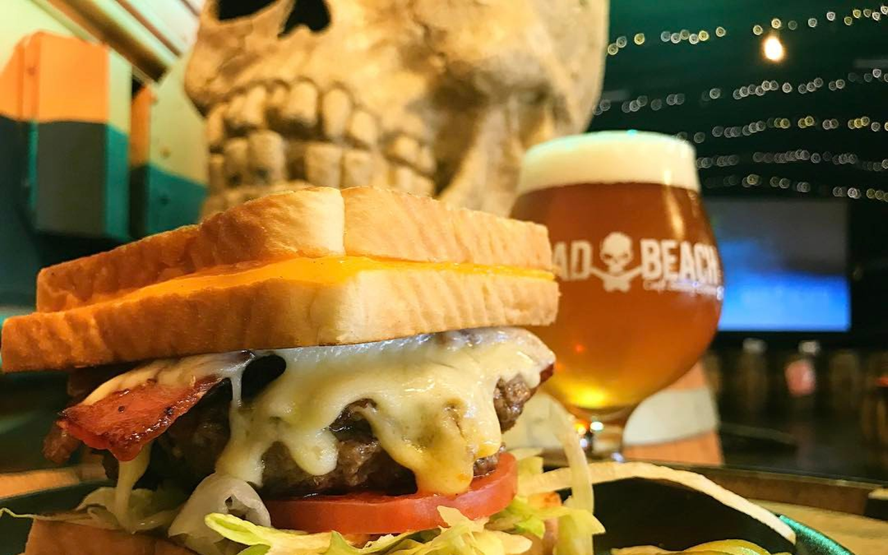 At Mad Beach, 4/20 creation Cheese and Chong is also featured as April's Burger of the Month.