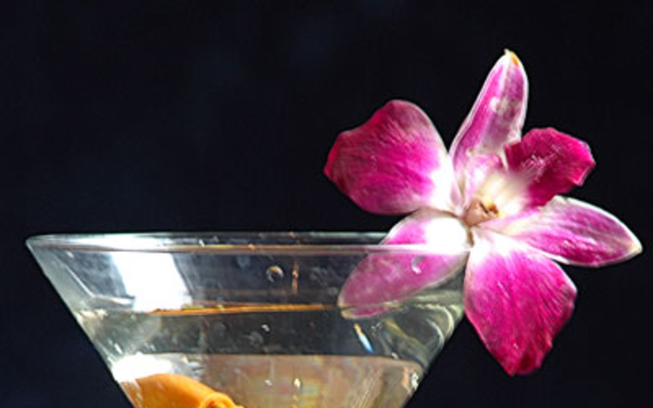 EIGHT IS ENOUGH: The "dirty octopus" martini comes complete with drowned mollusk.
