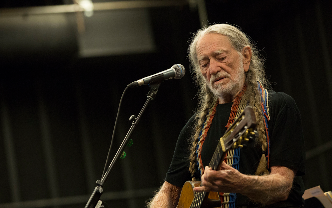 Willie Nelson, who plays Midflorida Credit Union Amphitheatre in Tampa, Florida on Oct. 7, 2023.