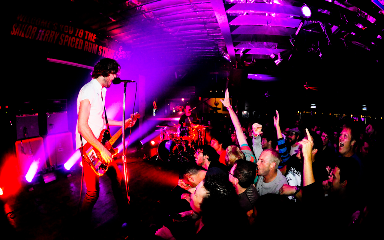 Japandroids play Crowbar in Ybor City, Florida on November 28, 2012.