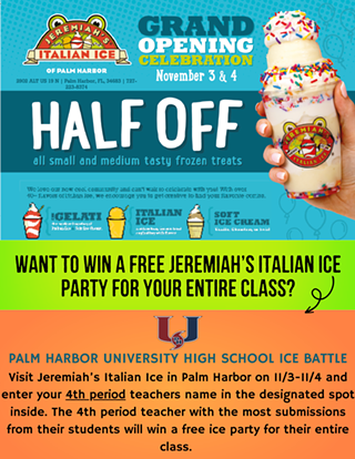 Image: Jeremiah's Italian Ice of Palm Harbor Grand Opening Celebration