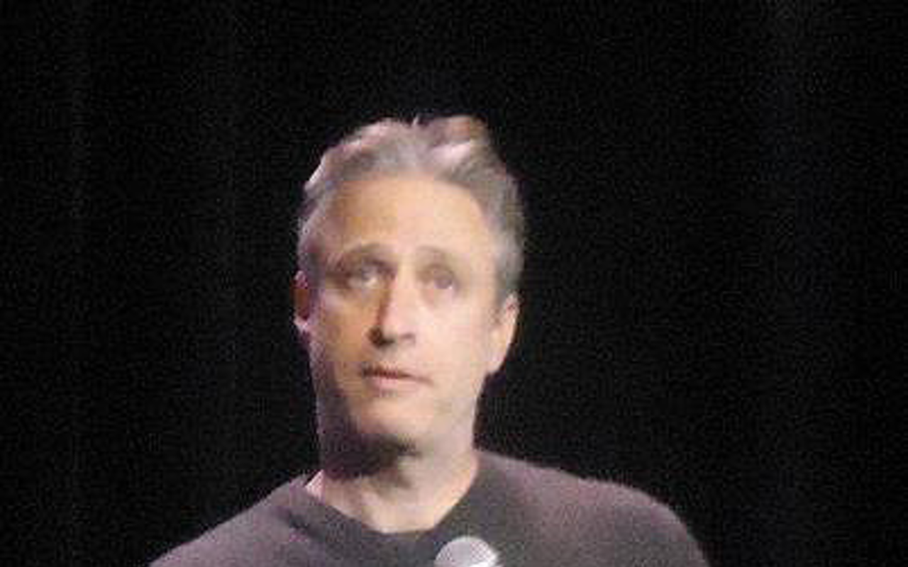 DAILY MALE: Jon Stewart juggled topical and personal subjects April 21 at Ruth Eckerd Hall in Clearwater.
