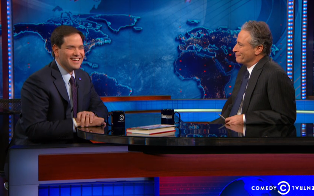 Jon Stewart hilariously rips Florida before Rubio interview on Daily Show