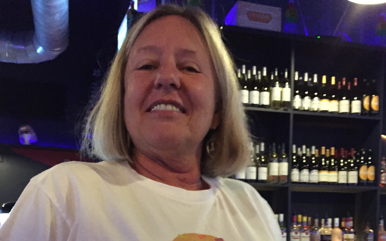 Connie Lancaster shows off her "Sprinkles Are for Winners" tee.