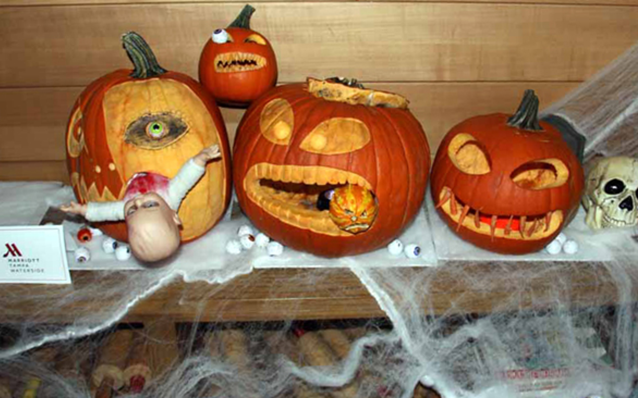 Tampa Marriot's pumpkin entries from last year.