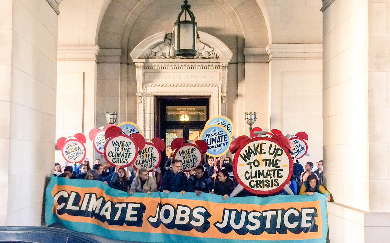 March and rally for Climate, Jobs and Justice in downtown St. Petersburg Saturday morning