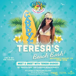 Real Housewives&rsquo; Teresa Giudice at Caddy&rsquo;s Treasure Island