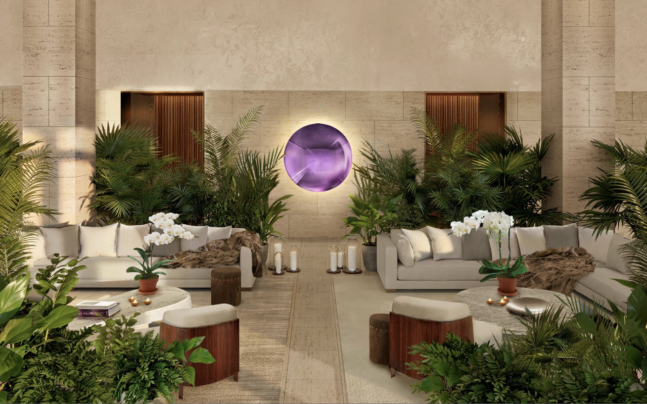 Rendering of Tampa Edition's lobby.