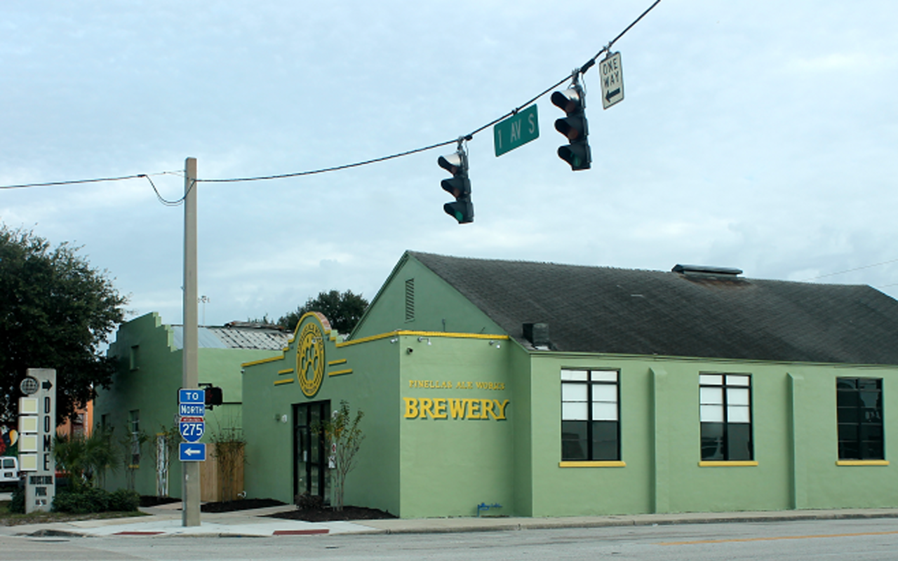 Pinellas Ale Works is diagonal from Cage Brewing along First Avenue South.