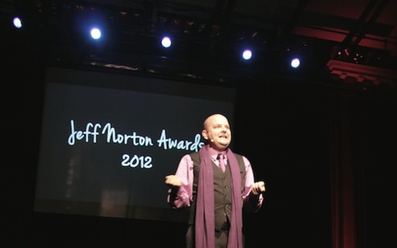 MC TO THE GEE! Matt McGee — in addition to starring as Frank N. Furter in Rocky Horror, hosted the Jeff Norton Awards this year and got lots of laughs.