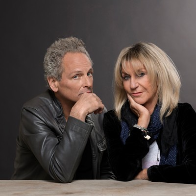 Lindsey Buckingham (L) and Christine McVie, who play Ruth Eckerd Hall in Clearwater, Florida on November 9, 2017.