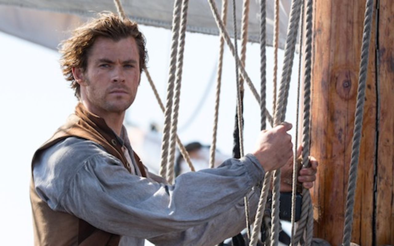 Chris Hemsworth at sea.