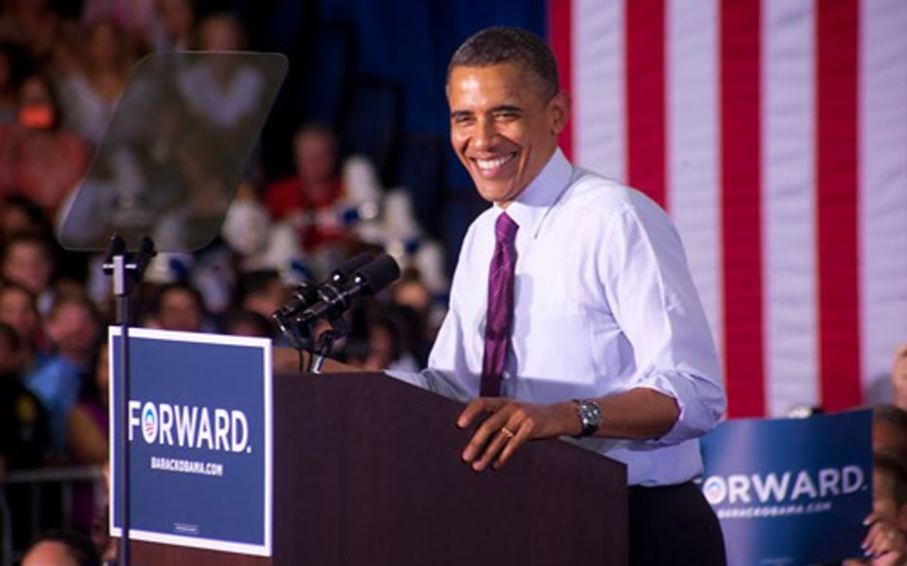 President Obama speaking at HCC