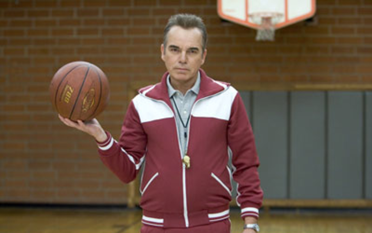 BY THE BALL(S): Billy Bob Thornton stars as the titular character in Mr. Woodcock, a sadistic, ultra-macho gym teacher who finds a rival in a former student.