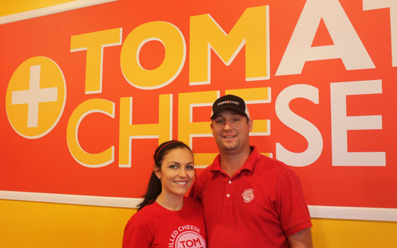 SAY CHEESE: Tom+Chee franchise owners Holly Mace and Matt Wagner.
