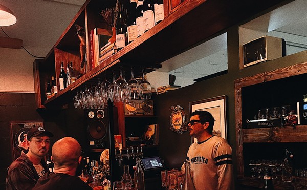 Seth Davis bartends at one of Small Bar's opening weekends.
