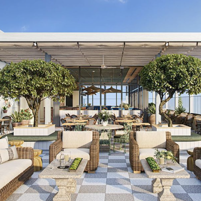 Renderings of new rooftop bar and restaurant Casa Cami.
