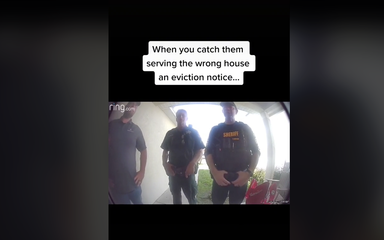 Pasco County Sheriff's Office deputies go viral on TikTok after attempting to serve eviction at wrong house