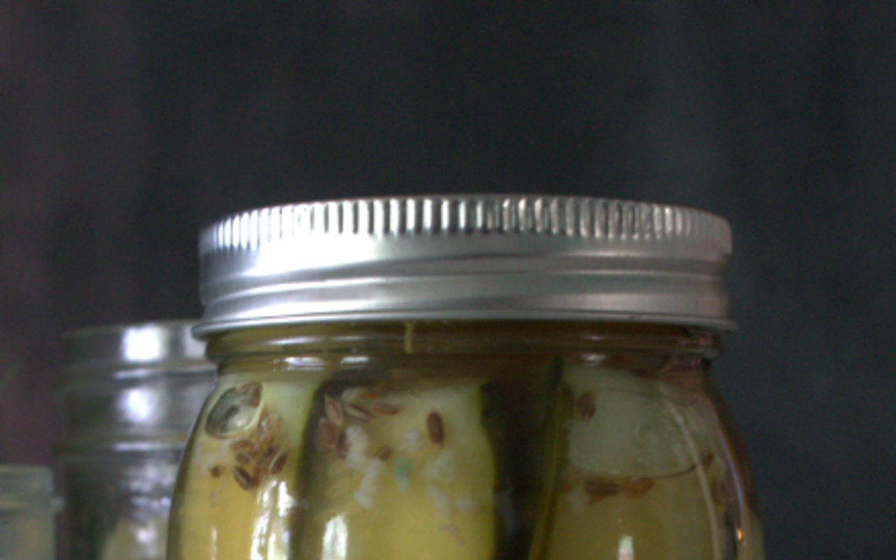 GET CANNED: The Urban's garlic dill pickles.
