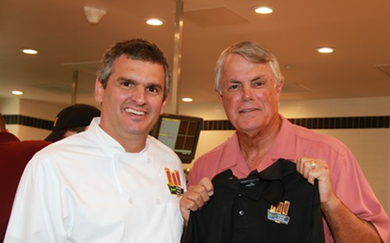 Operating Partner Andy Sansone (left) with World Series winning former player and manager Lou Piniella.