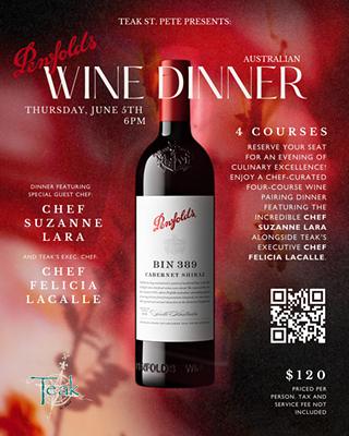 Image: Penfolds & Plates: A Taste of Australia at Teak