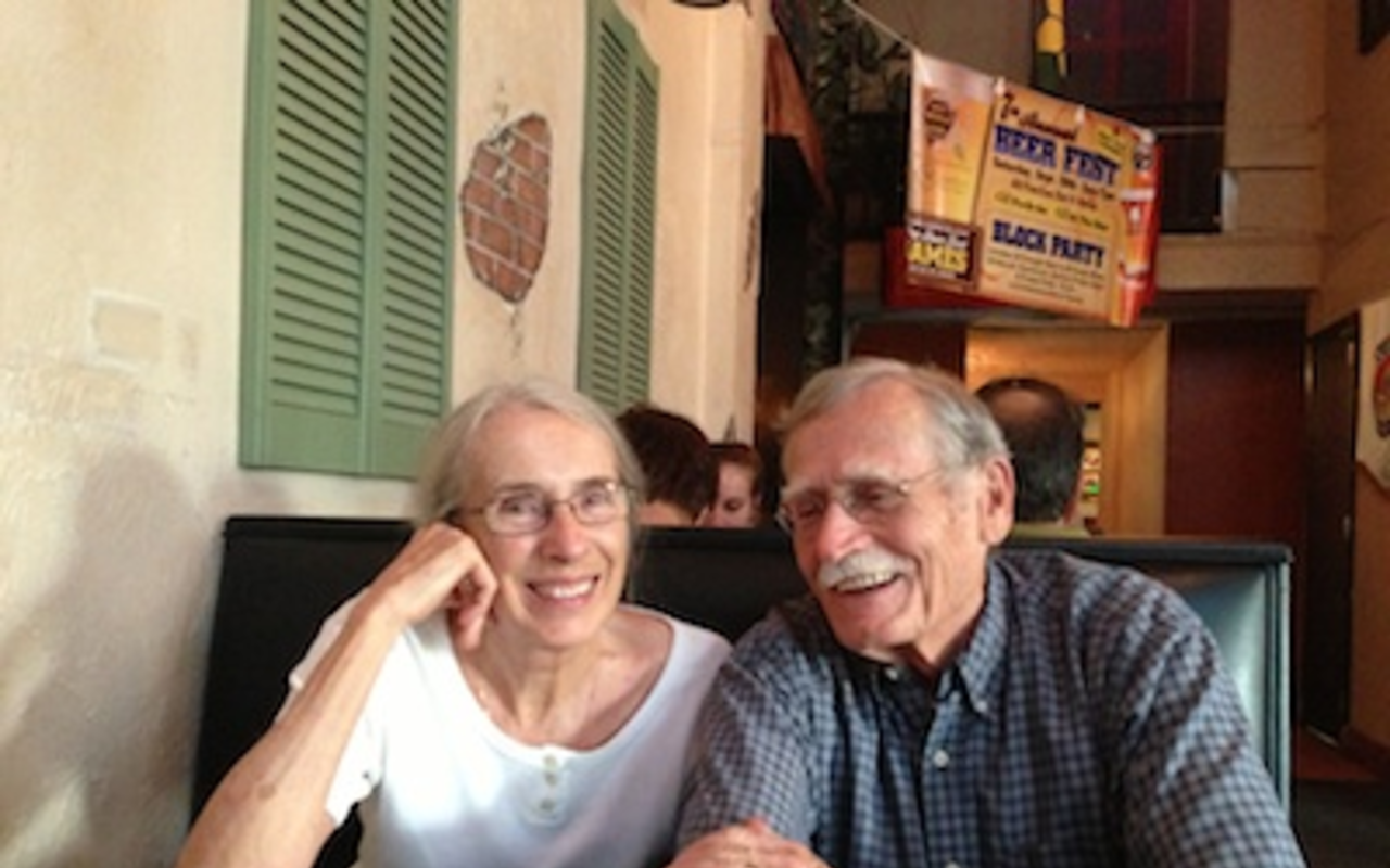 Jeanne and Peter Meinke at Old Northeast Tavern.