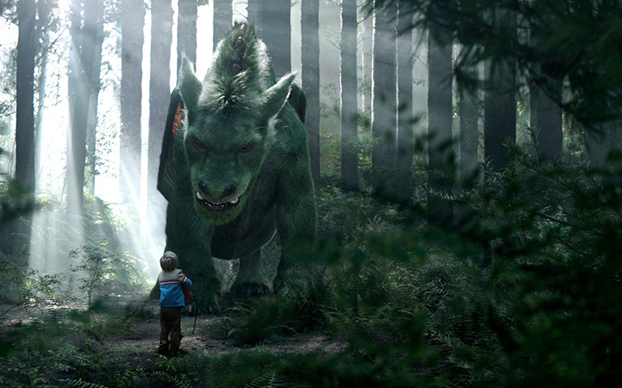 Scene from Pete's Dragon, opening nationwide Aug. 12.