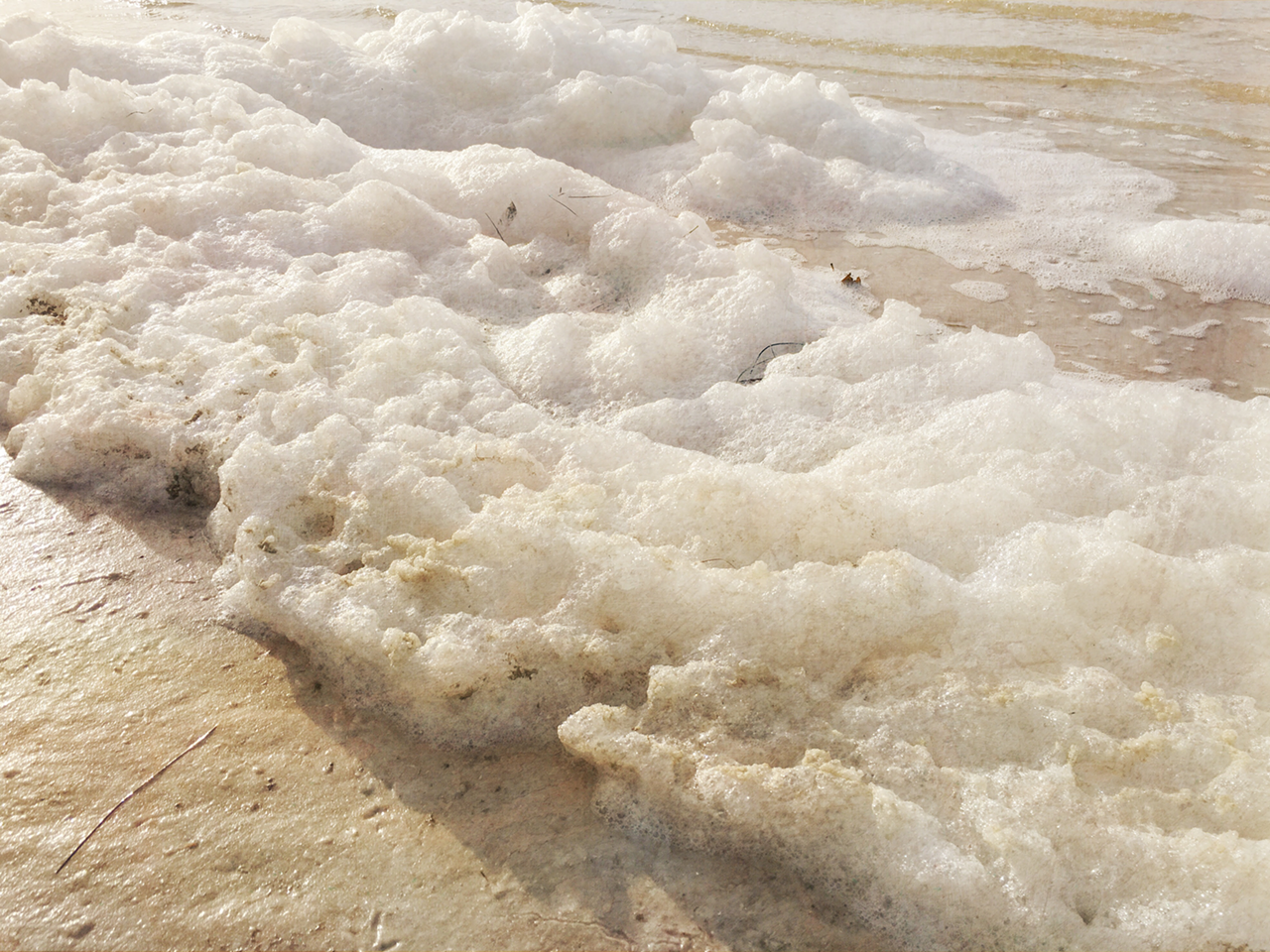 Sea foam (apps: ProCamera, Stackables).