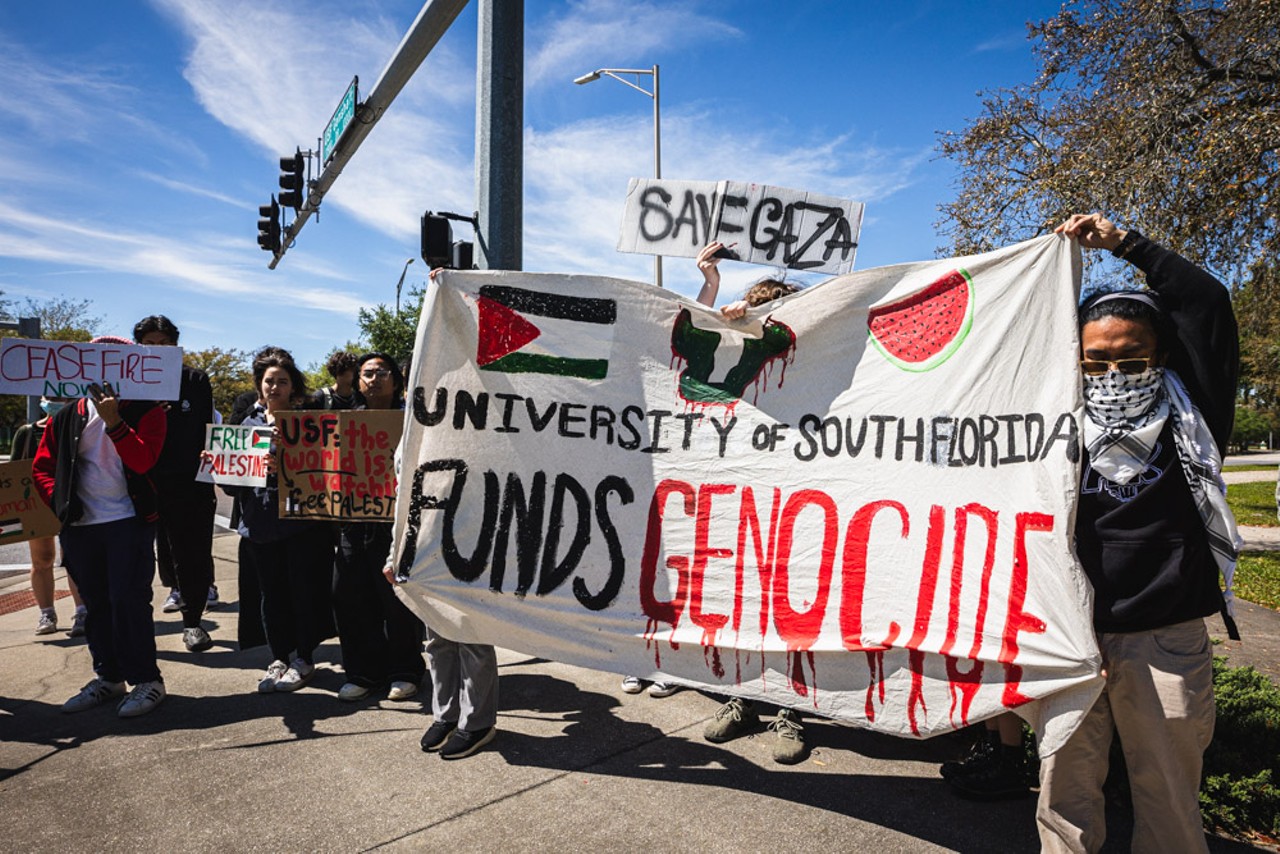 Photos: Amid hunger strike, students demand University of South Florida divest from companies supporting the Israeli military
