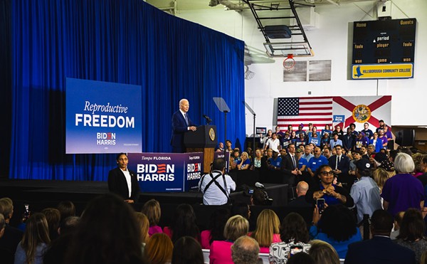 Photos: Biden bashes Florida's abortion ban, while Tampa protestors hammer him on Palestine