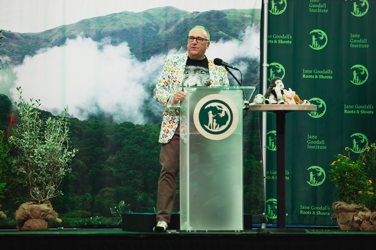 Photos: Dr. Jane Goodall takes the field, talks conservation, at St. Pete's Tropicana Field