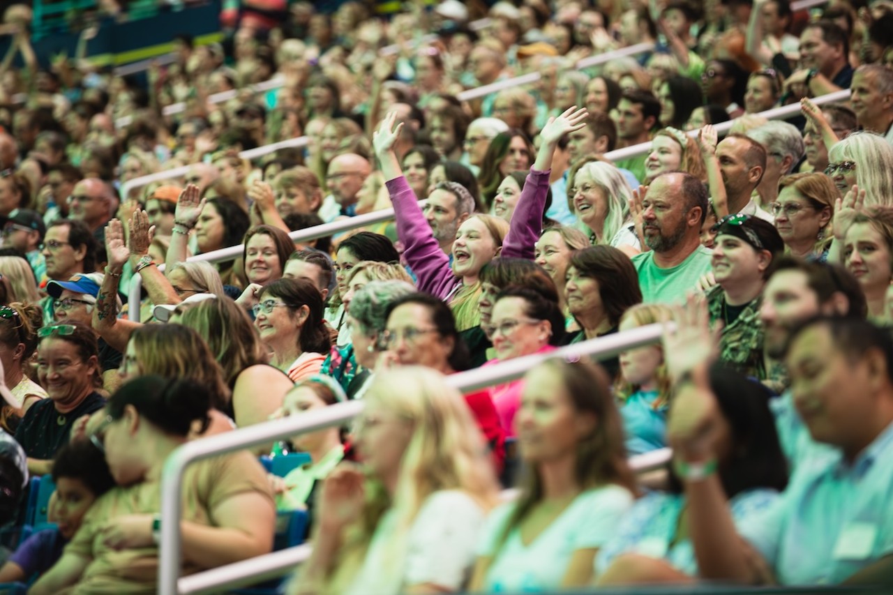 Photos: Dr. Jane Goodall takes the field, talks conservation, at St. Pete's Tropicana Field