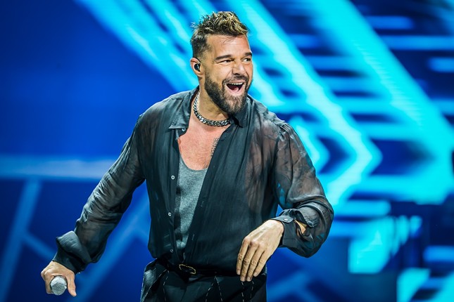Ricky Martin plays Amalie Arena in Tampa, Florida on March 10, 2024.