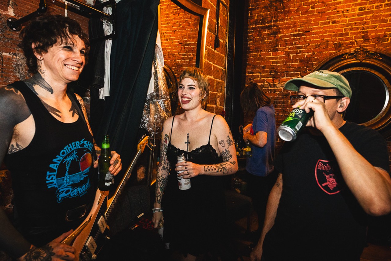 Laura Jane Grace (L) and the Mississippi Medicals at Floridian Social in St. Petersburg, Florida on Sept. 7, 2024.