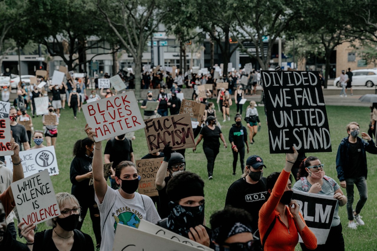 Photos from Friday's protests in downtown Tampa