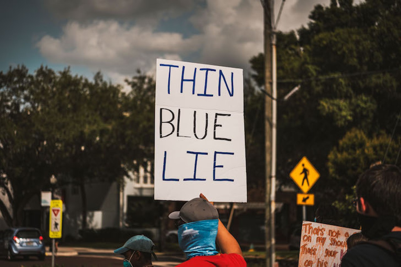 Photos from last weekend's Black Lives Matter protests in Tampa, where a protester was hit by a car