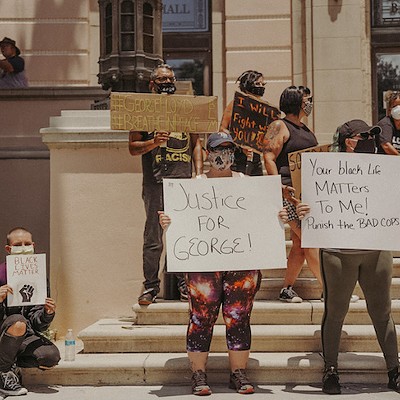 Photos from Saturday's George Floyd protest in St. Petersburg